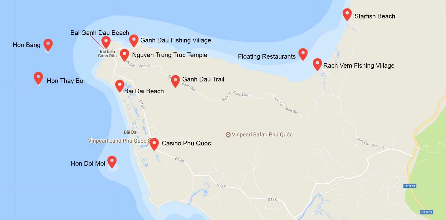 map of ganh dau