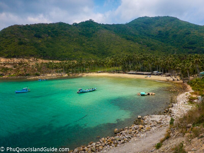 Bai men beach on nam du island