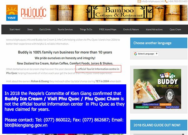 Fake Phu Quoc Tourist Information Center