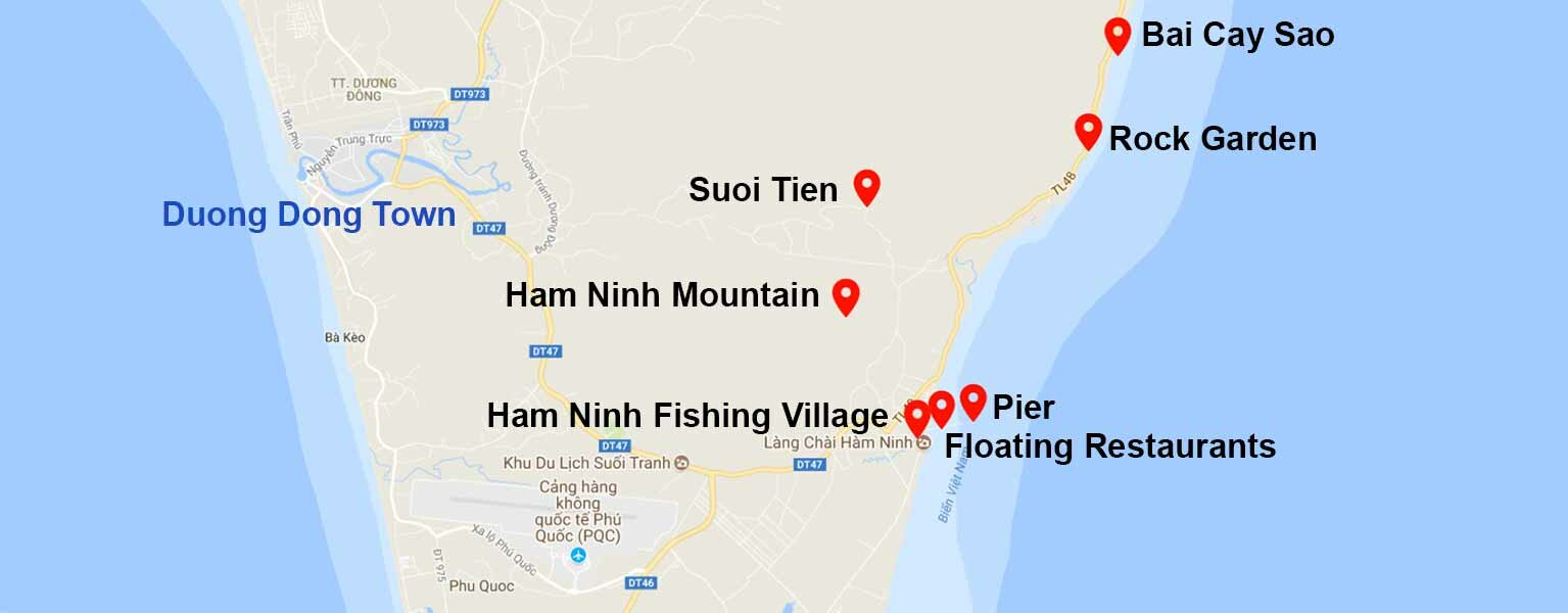 Lang Chai Ham Ninh Map