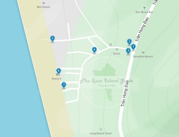 long beach village map phu quoc